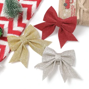 18/20 centimetri Arco Decorazioni Di Natale Albero di Natale Ciondolo Ornamento per la Decorazione Della Stanza di Casa Navidad Festa di Capodanno 2024 Regalo FAI DA TE accessorio 1