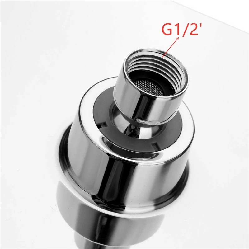 Piazza 20*20 centimetri ABS soffioni Doccia Bagno 8 pollici Doccia A Pioggia Testa Doccia a Pioggia Con Finitura Cromata 6