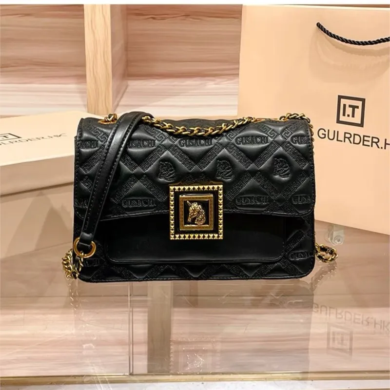 Borsa da donna di marca 2025 autunno e inverno nuova moda diamante griglia designer borsa a catena di fascia alta borsa a tracolla a spalla singola 2