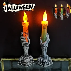 Halloween scheletri Ghost Party Candles Pumpkin Party Happy Halloween Party decorazioni per la casa 1