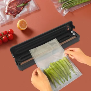 Sigillante di livello commerciale -60kPa 25mm Sigillo 0,48 kg Standard leggero simile a NSF per utensile da cucina per la conservazione del formaggio, salsiccia, Deli, nero 1