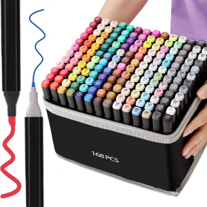 30/40/60/80 Colori Alcol Feltro Pennarelli Penne Doppia Punta Permanente Artista Arte Materiale Scolastico Manga Schizzi Pennarelli Regalo Studente 1