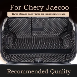 Tappetino per bagagliaio per auto impermeabile per Chery Jaecoo J7 2024 Accessori interni per auto su misura Tappetino per bagagliaio per auto in pelle premium antiscivolo 1
