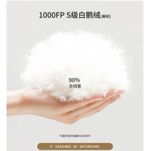 Piumino con colletto alla coreana Naturehike Piumino d'oca traspirante invernale all'aperto 800FP 1