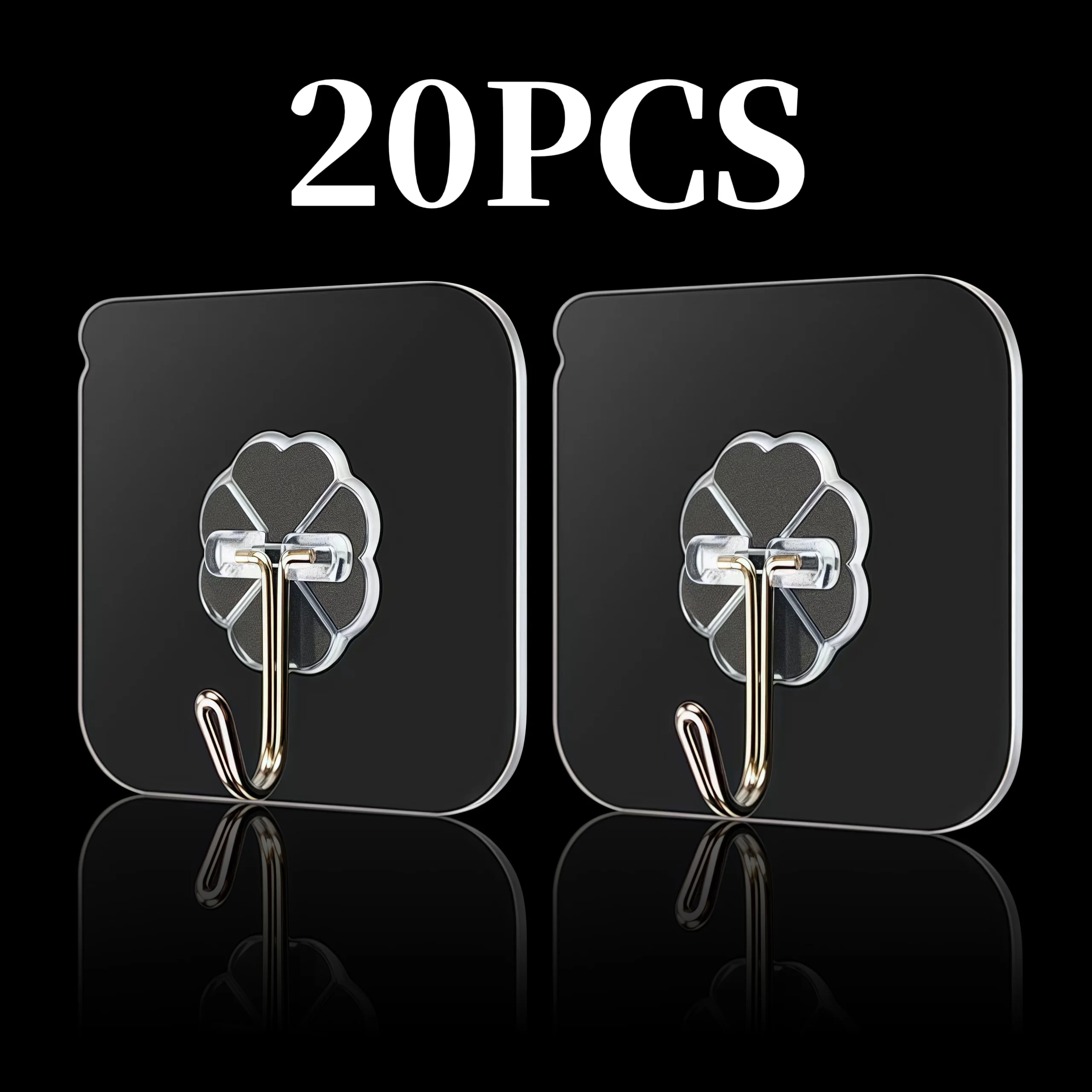 Forti ganci da parete autoadesivi ganci portachiavi porta asciugamani bagno organizer rack cucina ganci da parete adesivi trasparenti 1