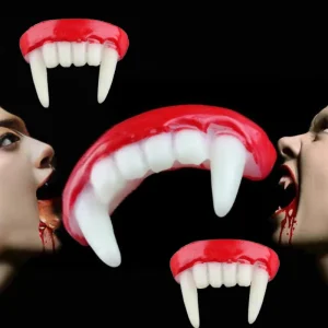 Protesi da vampiro horror Fantasma Puntelli per feste di Halloween Trucco Prestazioni cosplay Protesi da vampiro Festival di carnevale Forniture per feste 1