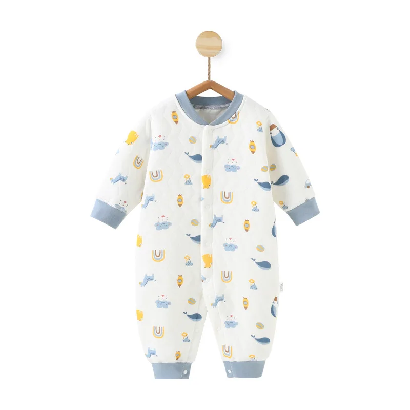 Autunno Inverno unisex cartone animato manica lunga neonato ragazza pagliaccetto 100% cotone morbido tute neonato abbigliamento 2