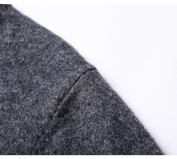 Maglione da uomo classico pullover con scollo a V in misto cotone cashmere 2024 autunno inverno lavoro casual maglione tutto-fiammifero maglioni lavorati a maglia maschili 4