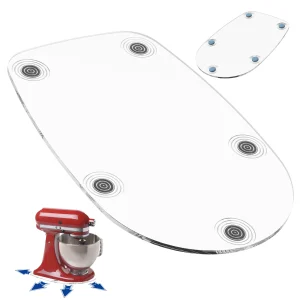 Vassoio tappetino scorrevole per mixer compatibile per mixer con testa inclinabile da 4,5 QT Mixer acrilico Mover Slider Pad Accessori per elettrodomestici da cucina 1