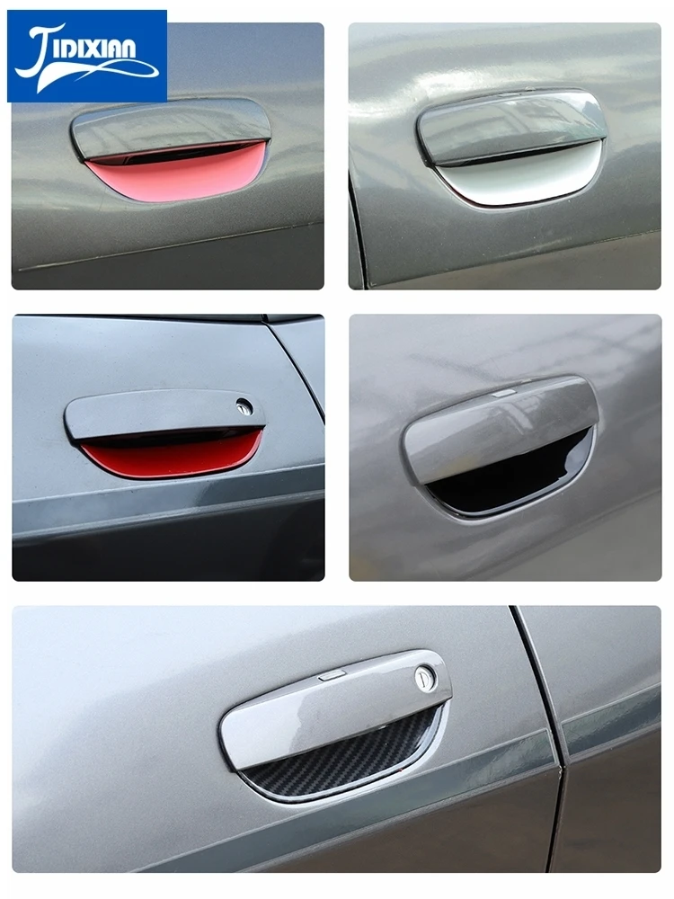 JIDIXIAN Auto Maniglia Della Porta Ciotola Decorazione Della Copertura per Dodge Challenger 2015 2016 2017 2018 2019 2020 2021 Up Accessori Esterni 4