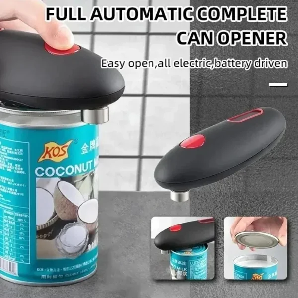 Apribottiglie elettrico automatizzato con un clic, facile da trasportare, è un potente assistente apribottiglie nella cucina 2