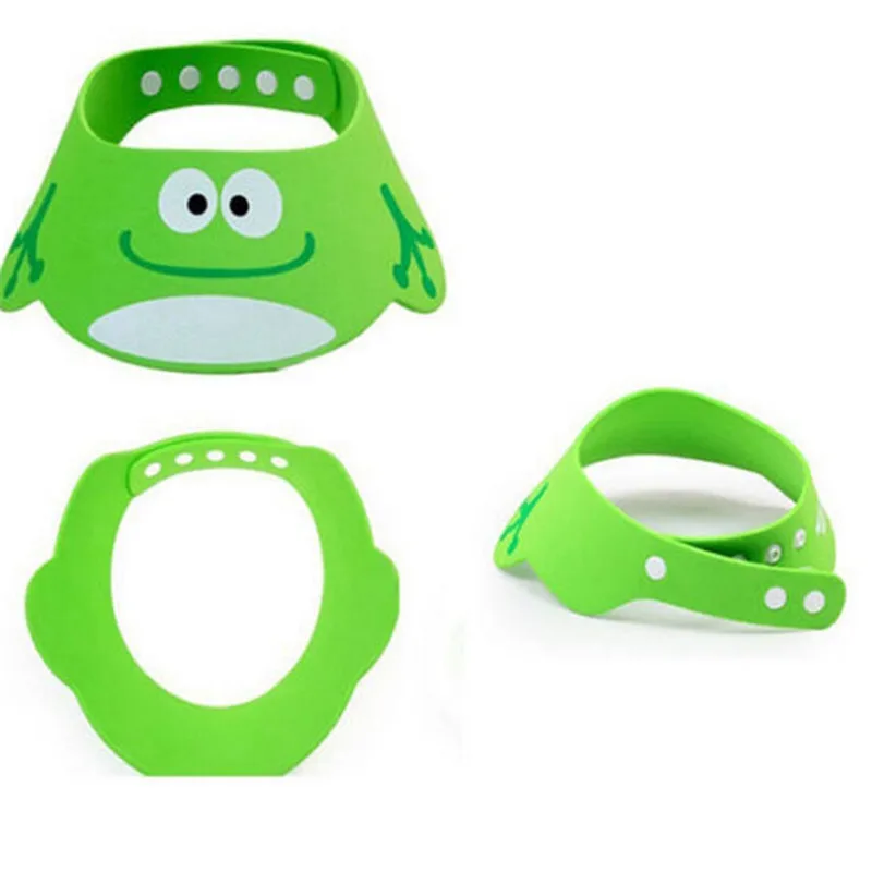 Cuffia per doccia morbida e regolabile per bambini, cappello per lavare i capelli, per bambini, protezione per le orecchie, shampoo sicuro per bambini, doccia da bagno, protegge la copertura della testa 3