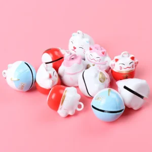 Jingle Bells Della Miscela Fortunato Gatto di Ferro Branelli Allentati Piccolo per il Partito di Natale Albero Di Natale Decorazione Accessori Per La Casa di Ornamen 1 pz 20 x 17mm 1