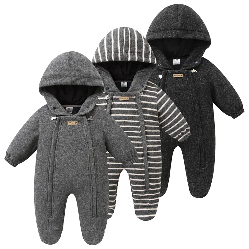 AYNIGIELL Tuta da bambino autunno e inverno Tuta da bambino in materiale Mao Ni 0-18 mesi abbigliamento da esterno per neonato 1