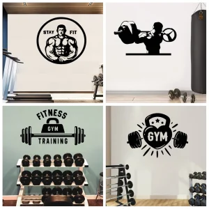 Adesivo da palestra Carta da parati in vinile impermeabile Decorazioni per la casa per la decorazione domestica Soggiorno Camera da letto Wall Art Decal 1