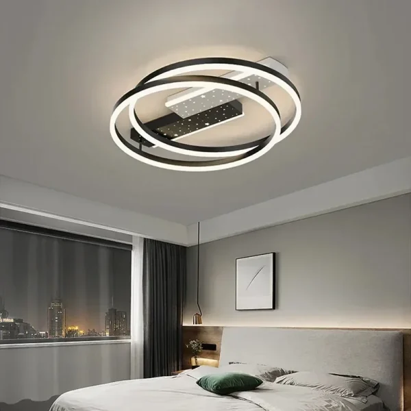 Lampada da soffitto a LED quadrata dal nuovo design moderno per soggiorno, sala da pranzo, cucina, tavolo alimentare, camera da letto, studio, decorazioni per la casa, illuminazione per interni 2