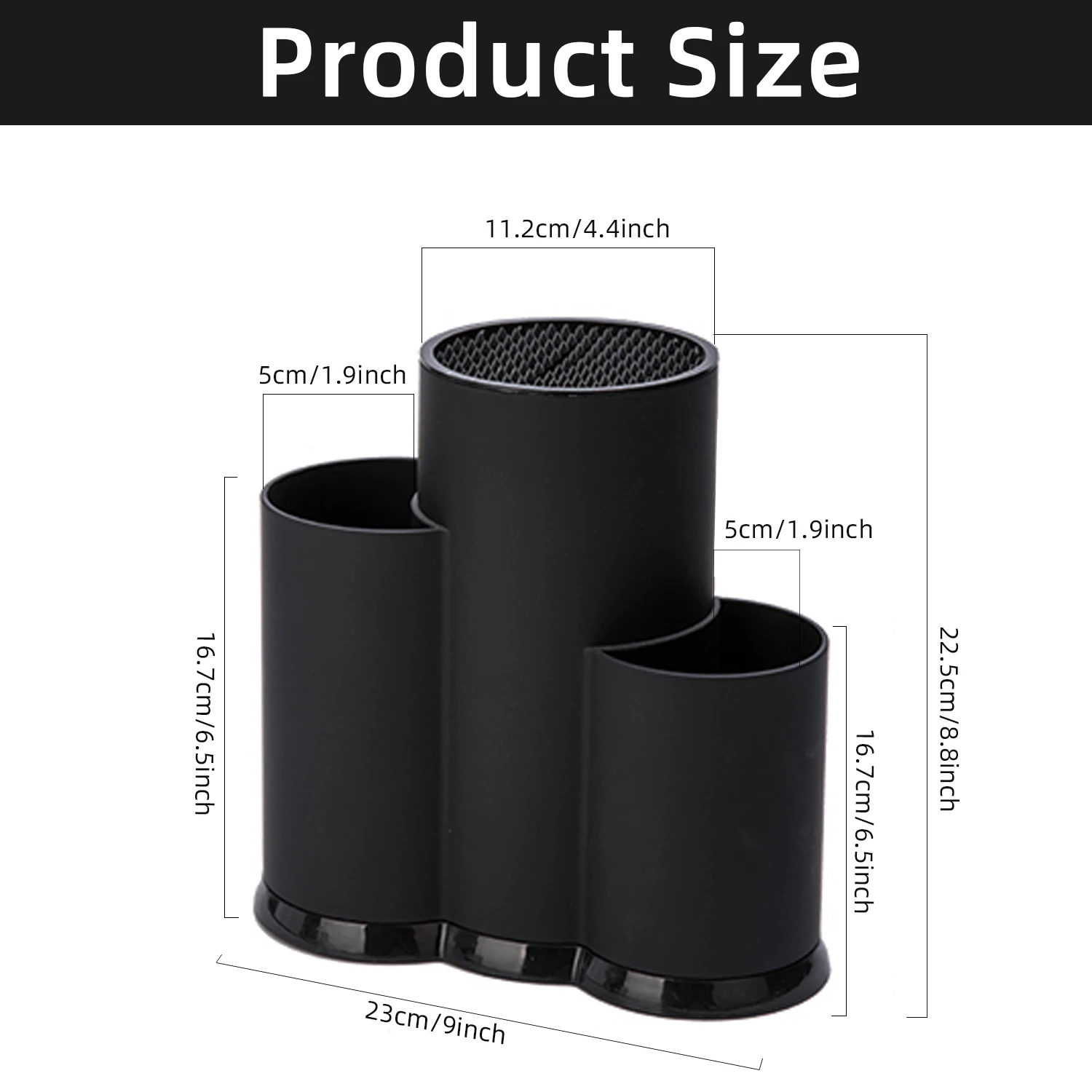 Supporto per coltelli supporto per coltelli supporti in plastica multifunzione per utensili per posate blocco inserito serbatoio di stoccaggio accessori da cucina 4