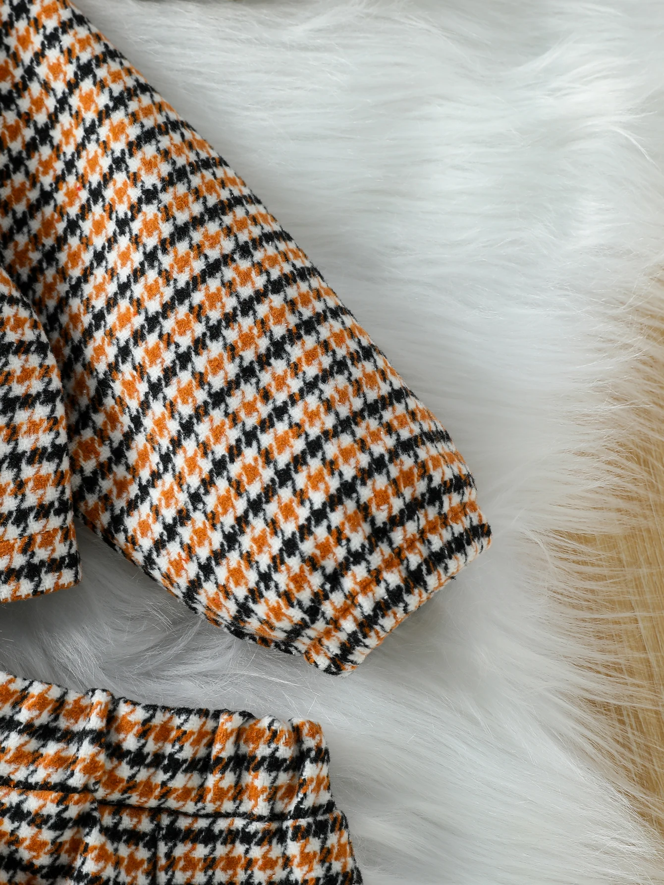 3 pezzi bambini ragazze abbigliamento autunno/inverno nuovo vestito coreano ragazze temperamento giacca e gonna scozzese set + cappello moda bambino per 1-6 anni 4