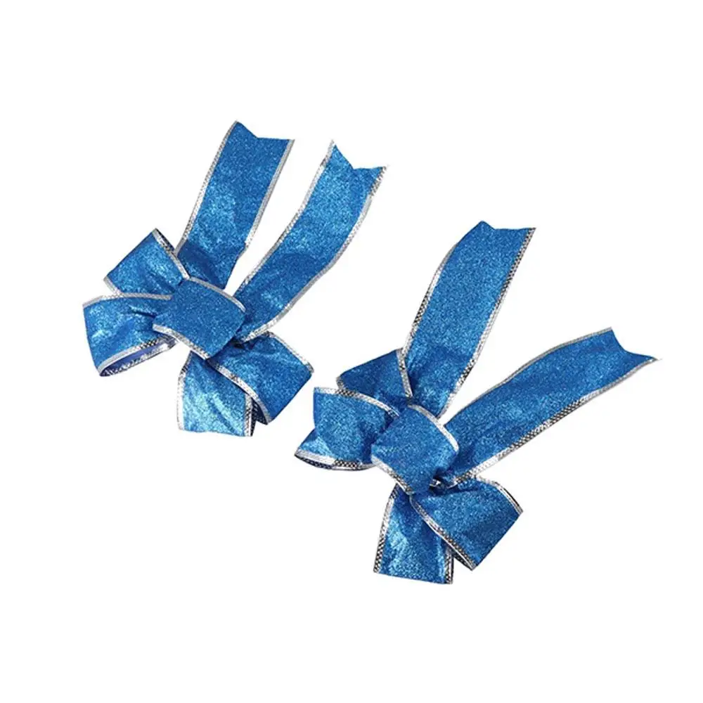 Decorazione di Capodanno Ciondolo appeso Archi di Natale Bowknot Archi di nastro Forniture per feste di Natale Decorazioni per la casa Ornamenti per l'albero di Natale 2