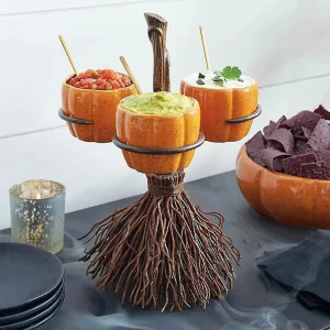Zucca di Halloween Snack Ciotola Rack Decorazione da tavolo Frutta Caramelle Ciotola da dessert Accessori per la decorazione della casa Regalo del festival 1