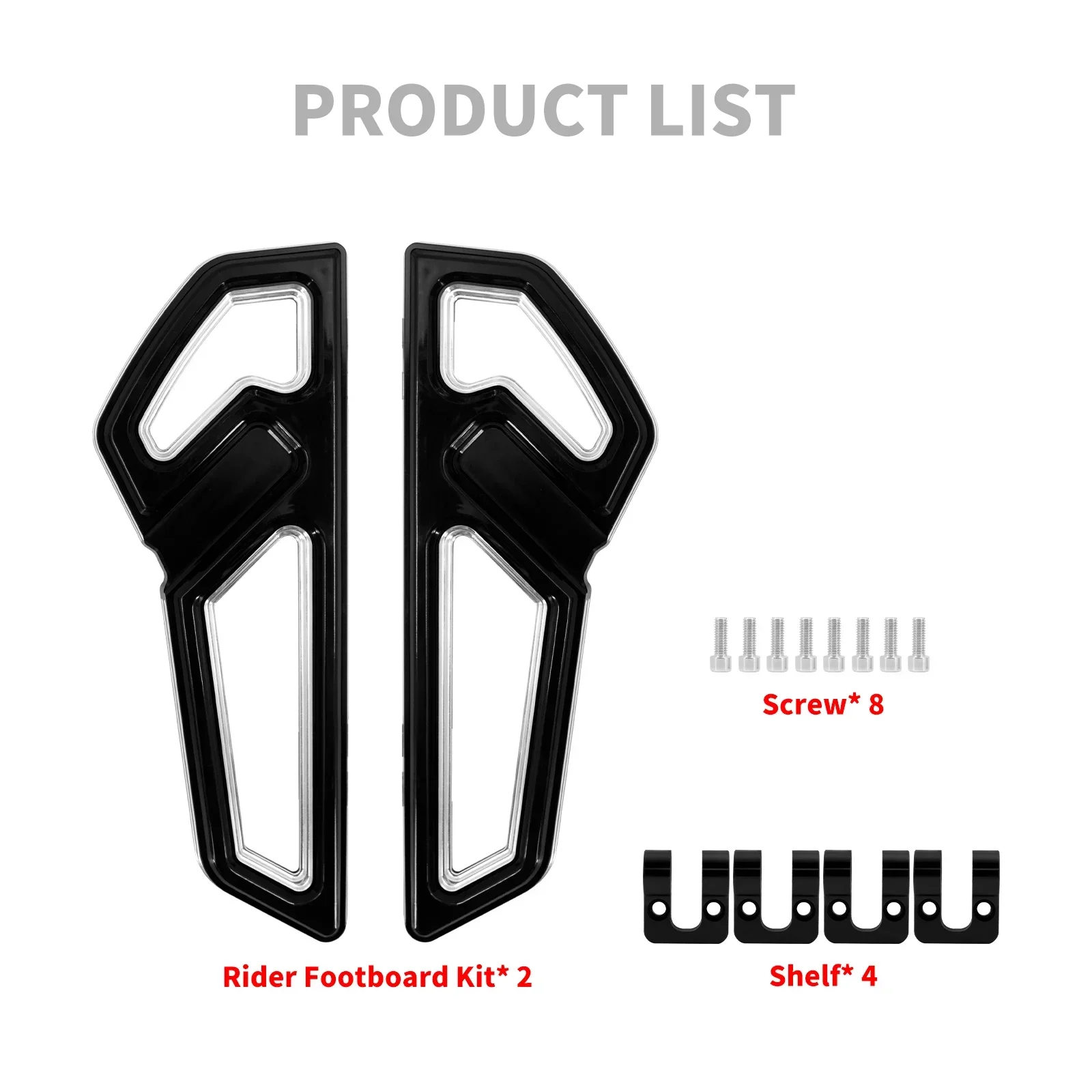 Driver Pedana Moto Anteriore Poggiapiedi Pedane Pedana Per Harley Touring Electra Street Glide Road King Softail FLH FLD 5