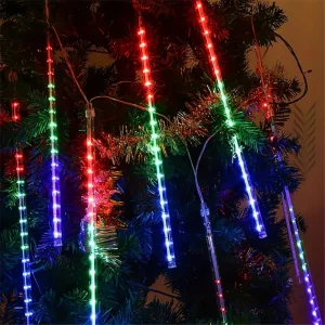 30 centimetri 50 centimetri di Luce Solare Esterna Led Meteor Shower Pioggia Luci Della Stringa per il Giardino Decorazione di Cerimonia Nuziale Albero di Natale Decor Fata Lig 1