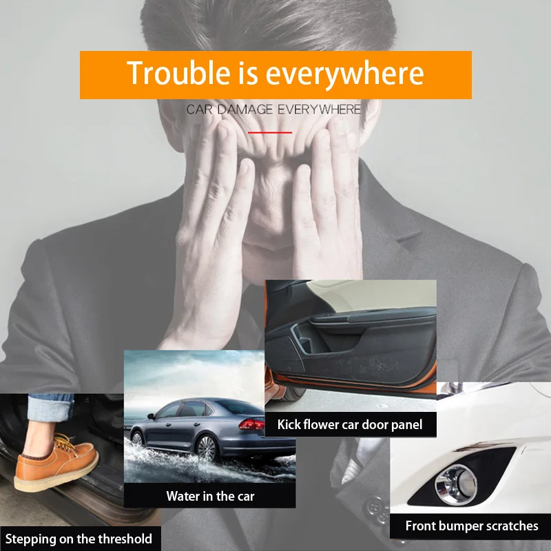 Pellicola protettiva per auto Anti-graffio Pelle Adesivo impermeabile per Passat B5 Maniglia Pad Auto Fumo Exaust Ppf Porta Bordo Pellicola per auto 5