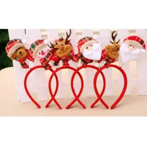 1 pz Fascia Di Natale Babbo Natale Fascia Per Capelli Chiusura Copricapi Testa Cerchio Festa Hairband Divertente Testa Cerchio Forniture Di Natale Decor 1