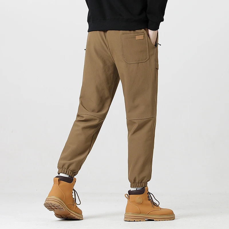 JNLN Pantaloni caldi in pile spesso Donna Uomo Inverno Pantaloni da jogging antivento impermeabili Pantaloni da sci da arrampicata da campeggio unisex 2