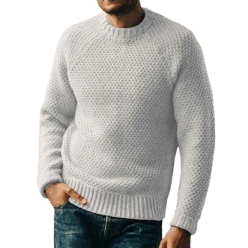 Plus size 3XL Maglione oversize da uomo 2025 Casual Solid O-Collo Pullover lavorato a maglia da uomo Maglioni Slim Maglieria a maniche lunghe Pull Homme 3