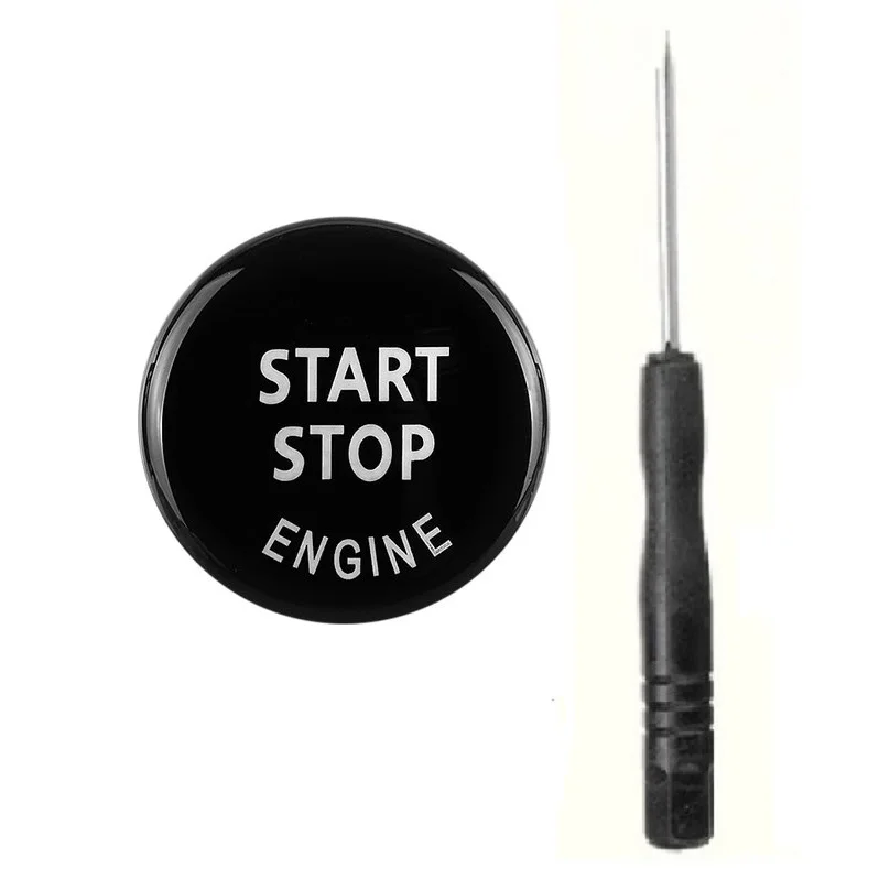 Pulsante di avvio del motore dell'auto Sostituisci il coperchio Interruttore di avvio Accessori Decorazione chiave per BMW X1 X5 X6 E71 Z4 E89 3 5 Serie E90 E91 E60 E87 4