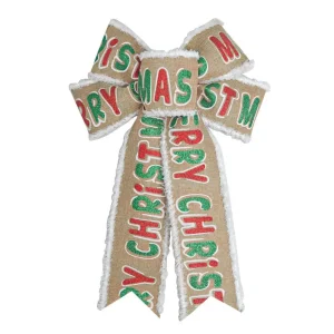 Fiocchi rossi in velluto Fiocchi di ghirlanda rossa splendidamente a forma di fiocchi legati a mano Ornamenti festivi per appendere l'albero di Natale per la festa 1