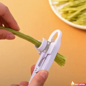Affettatrice per fagioli verdi, taglierina per frutta e verdura, pelapatate, per gadget da cucina facili, accessori da cucina 1