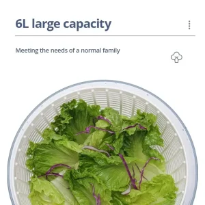 Press Type Vegetable Dehydrator Fruit Dryer Household Large Capacity Dehydrator Kitchen Accessories Drain Salad Basket Gadgets 1