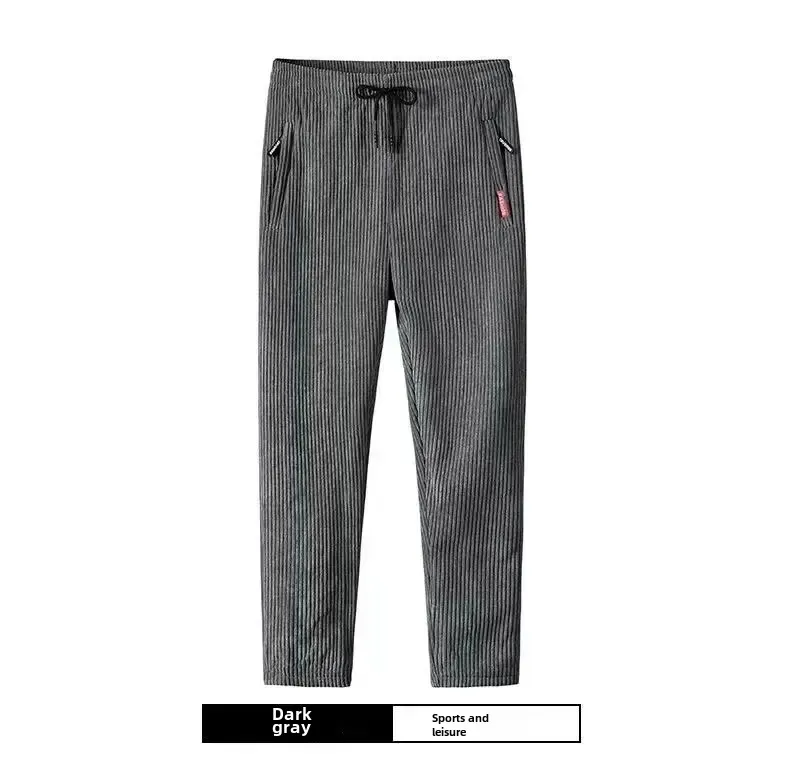 Pantaloni casual in velluto a coste di lusso Nuovo arrivo Pantaloni da uomo autunnali Gamba dritta Comodo abbigliamento da uomo Pantaloni larghi Designer da uomo Clo 5