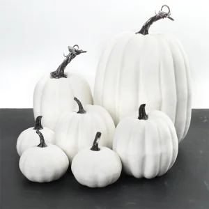 7pcs ornamenti di zucche di schiuma artificiale festa di Halloween decorazioni fai da te per le vacanze in casa decorazioni per Desktop per interni da giardino all'aperto 1