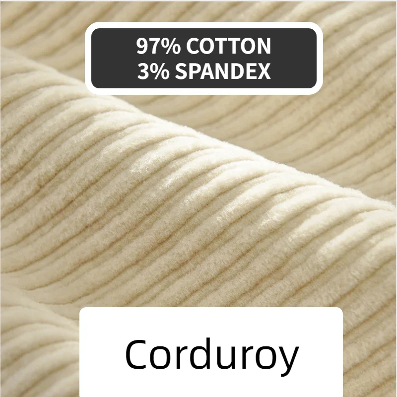 Autunno inverno nuovi uomini pantaloni di velluto a coste di cotone tinta unita Casual stile Safari Multi-tasca All-match abbigliamento da lavoro AZ325 3