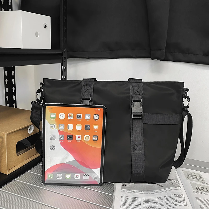 HOCODO Borsa da viaggio da donna impermeabile Borsa a tracolla da donna di grande capacità Borsa a tracolla in nylon a tracolla femminile tinta unita da donna 5