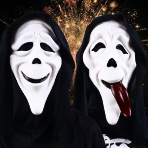 Maschera per la decorazione Horror maschera per Halloween Scream maschere per la testa completa maschere spaventose accessorio per Costume Horror per feste maschera di Halloween 1