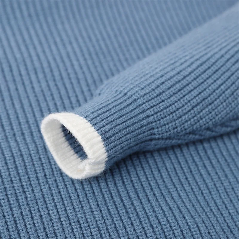 Ragazzi Top in maglia Bambini Maglione allentato Moda per bambini Maglione casual Autunno Falso camicia in due pezzi che tocca il fondo Abbigliamento casual invernale 6