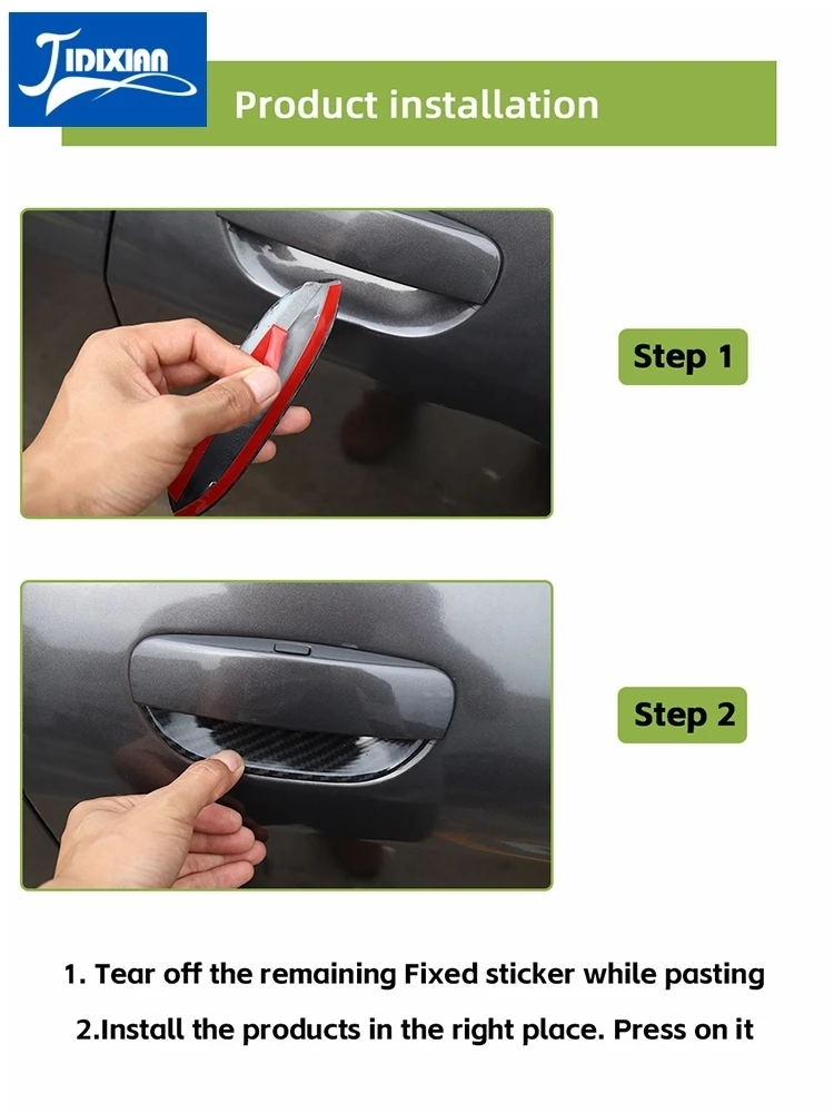 JIDIXIAN Auto Maniglia Della Porta Ciotola Decorazione Della Copertura per Dodge Challenger 2015 2016 2017 2018 2019 2020 2021 Up Accessori Esterni 6