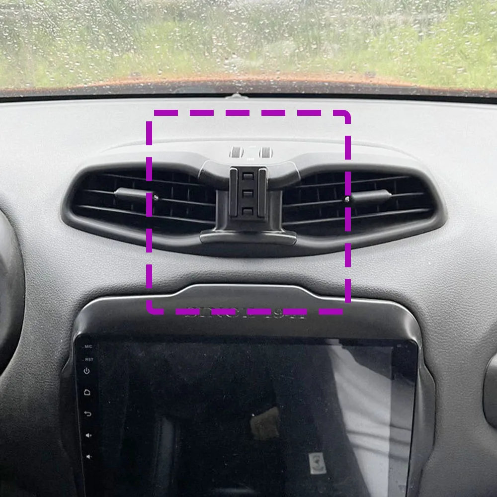 Per JEEP Renegade 2016 2017 2018 2019-2021 Supporto per telefono per auto Speciale staffa fissa Base di ricarica wireless Accessori interni 2