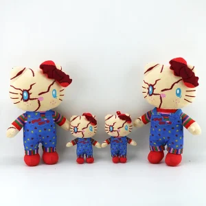 Anime Hello Kitty Peluche Kawaii Action Figure Giocattoli Chuacky Doll Cute Pendant Keys Girl Halloween Natale Regali di compleanno ﻿ 1
