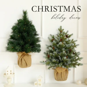 Decorazioni natalizie disposizione dell'atmosfera della scena metà appesa albero di Natale crittografia domestica ornamento da tavolo fatto a mano fai-da-te 1