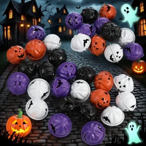 Campane di zucca in ferro di Halloween da 5-30 pezzi - Decorazione da appendere horror da 3/4 cm per la casa, animali domestici, regali per bambini e bomboniere spettrali 2025 1