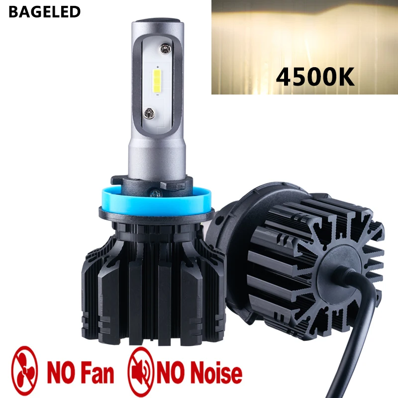 H4 LED H7 H11 H8 HB4 H1 H3 9005 HB3 Auto S5 S3 Senza ventola Lampadine per fari auto 60W 8000LM Accessori auto 4500K led fendinebbia 1