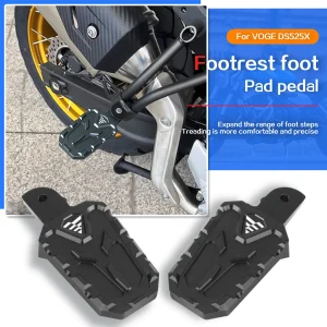 Accessori moto per VOGE DS525X DS 525X DSX525 525 DSX Sedile di estensione del piede anteriore e posteriore Pedale antiscivolo Pedale del freno 1