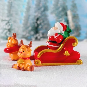 Statue di Babbo Natale Accessorio da scrivania Mini cartone animato Ornamento di Natale Decorazioni per la casa Decorazioni natalizie Regali di Capodanno 2025 1