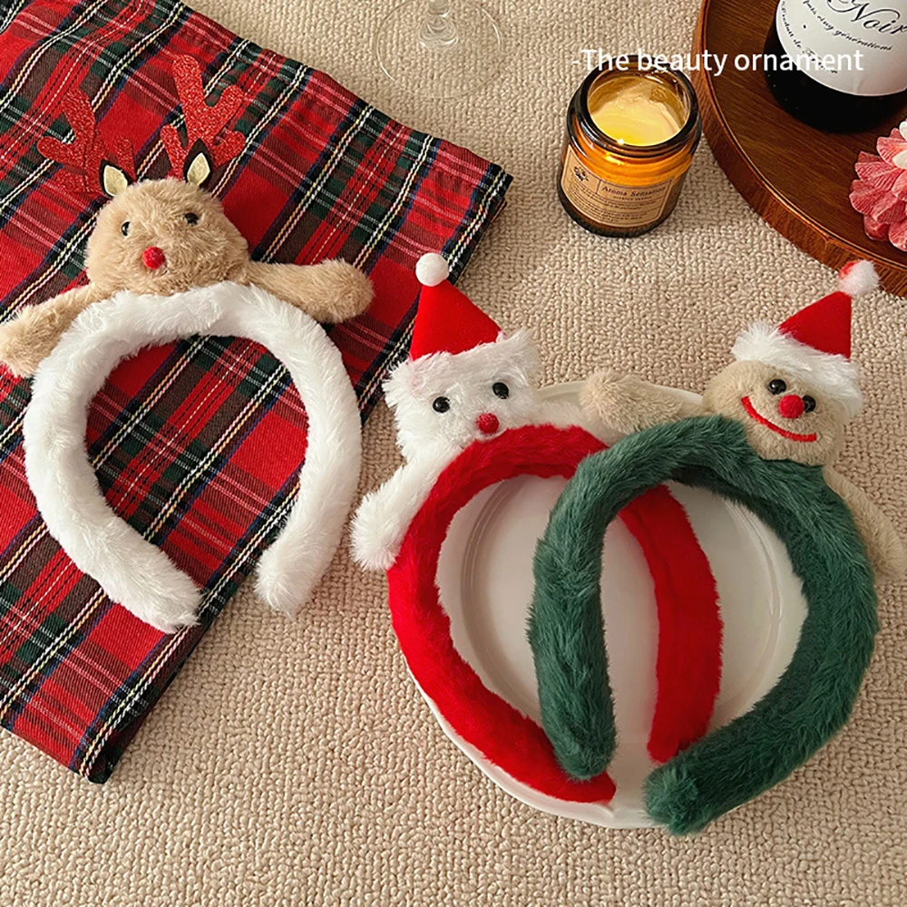 Natale Bambini Fascia Cosplay Cartoon Alce Fiocco di neve Arco Fascia per capelli Festa di compleanno Copricapo Regali di Halloween Accessori per capelli 2026 3