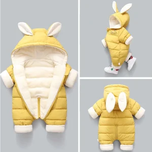 Nuova primavera inverno generale per bambini neonato addensato vestiti per bambini mantello con cappuccio cartone animato cappotto per bambini ragazzi ragazze tuta pagliaccetto 1